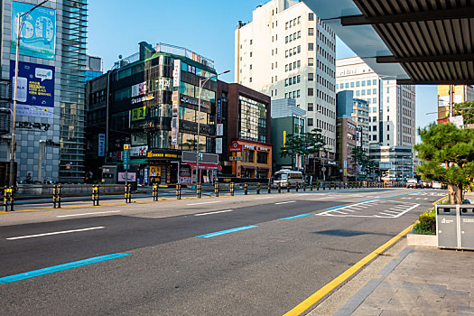 韩国首尔街头建筑景观