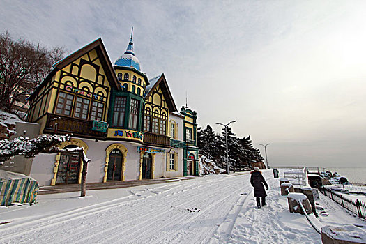 雪后北戴河