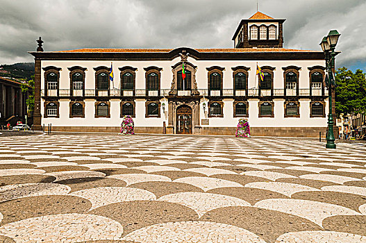 葡萄牙,马德拉岛,丰沙尔,正面,市政厅