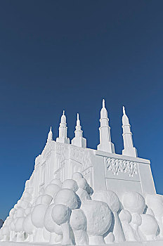 雪雕城堡