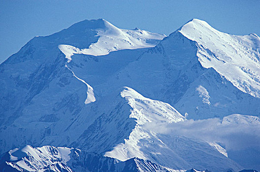 麦金利山,积雪,阿拉斯加,美国