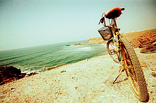 自行车,海滩