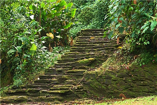 石头,楼梯,哥伦比亚