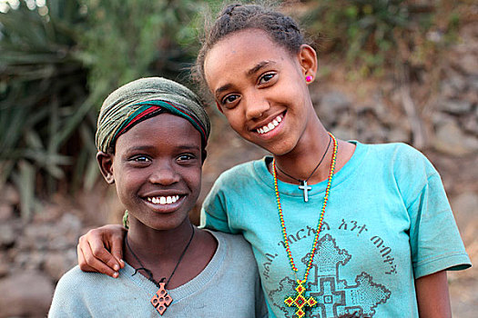 埃塞俄比亚,拉里贝拉,女孩