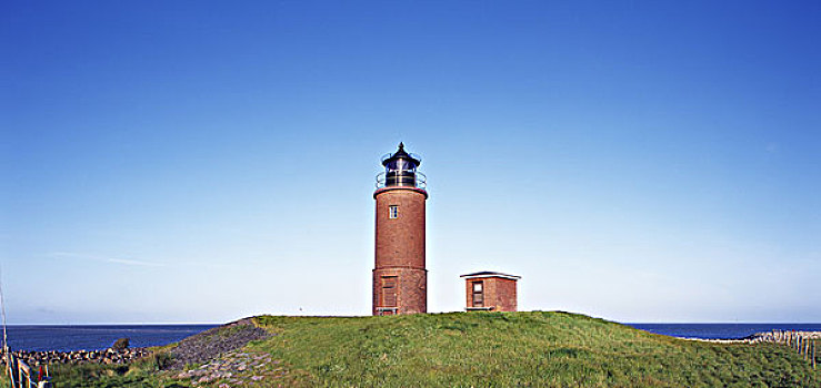 灯塔,海利史朗恩奈施,北海,海岸,海洋,北方,北弗里西亚群岛,石荷州,德国