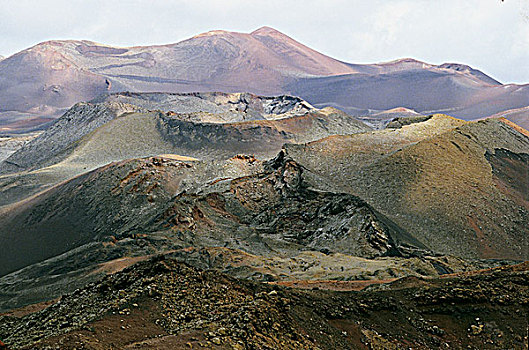 加纳利群岛,兰索罗特岛,风景,火山