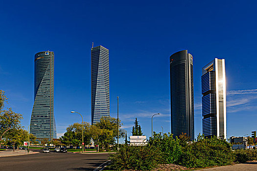 四个,建筑,马德里,西班牙,欧洲