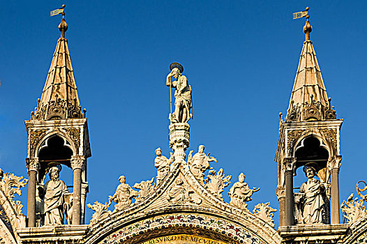 威尼斯,大教堂,建筑细节,意大利