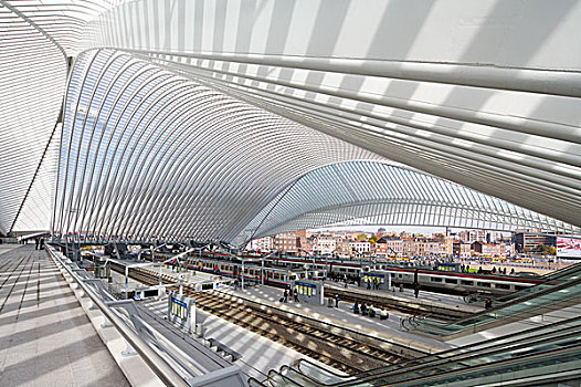 内景,高速火车,火车站,比利时