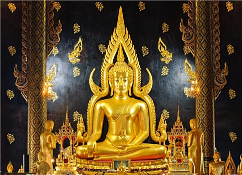佛,图像,泰国,庙宇,曼谷