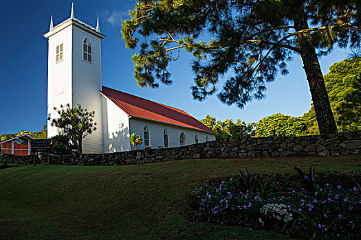 教堂,夏威夷大岛,夏威夷
