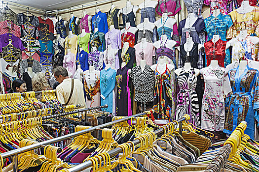 越南,胡志明,城市,市场,销售,衣服