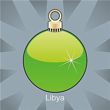 利比亚,旗帜,圣诞节,形状