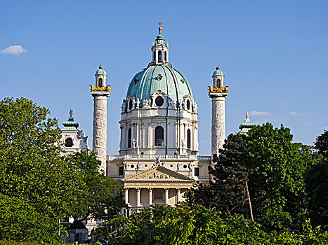 卡尔教堂,教堂,维也纳,奥地利,欧洲
