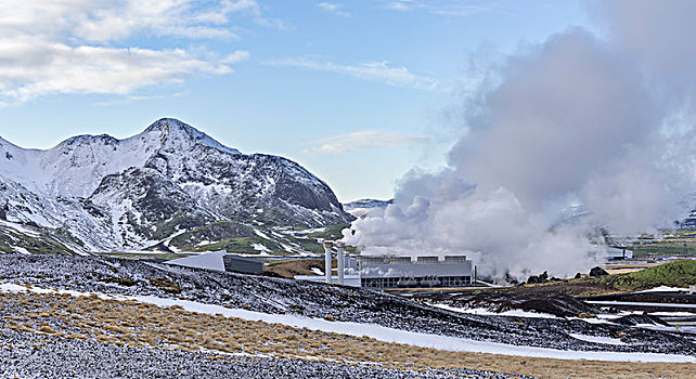 地热发电站,瑟德兰德,冰岛,欧洲