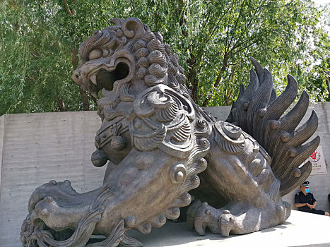 北京梨园主题公园韩美林艺术馆石狮