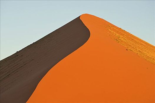 沙丘,纳米布沙漠,落日余晖,纳米比亚共和国,非洲