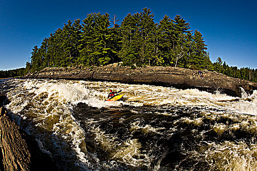 皮划艇手,渥太华河,安大略省,加拿大