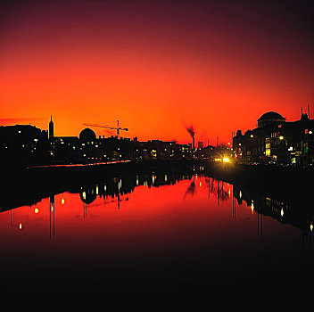 利菲河,都柏林,爱尔兰
