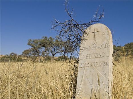 墓碑,乡村,国家公园,纳米比亚,非洲