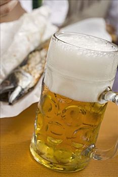 亮光,啤酒,鱼,棍,慕尼黑