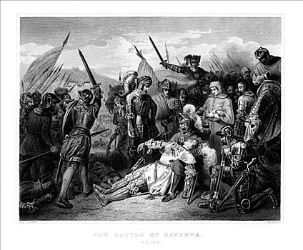 战斗,拉文纳,四月,1875年,艺术家