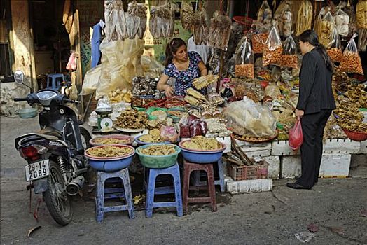 货摊,市场,河内,越南,亚洲