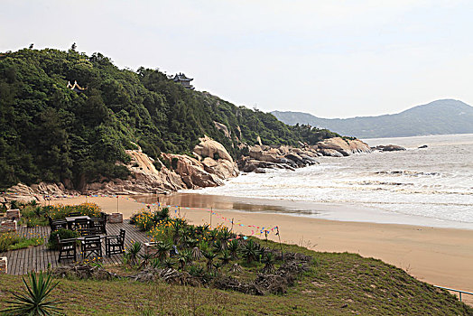 浙江普陀山,绿水青山