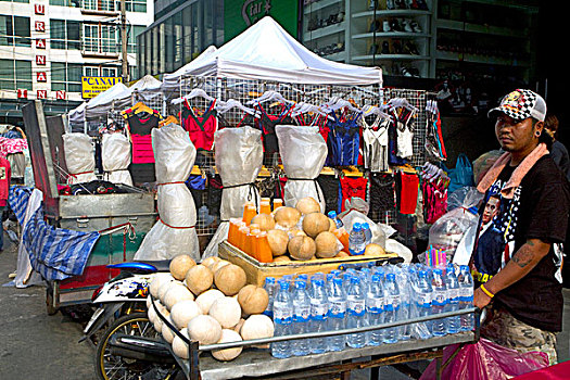 商业,街道,出售,曼谷,泰国