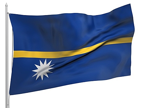 飞,旗帜,瑙鲁,国家
