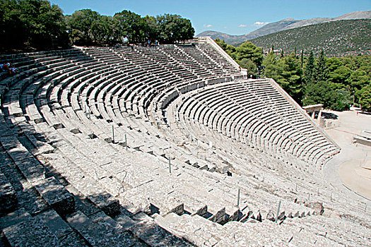 希腊艺术,埃皮达鲁斯,剧院,伯罗奔尼撒半岛,希腊