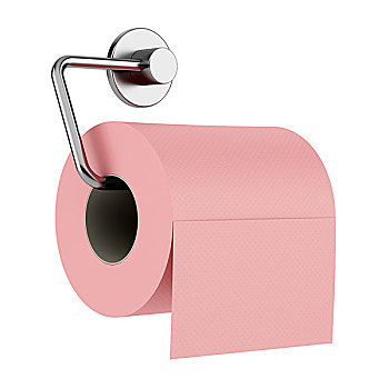 粉色,卫生纸,固定器具,隔绝