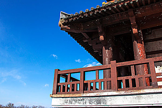中国涿州影视城的古代建筑