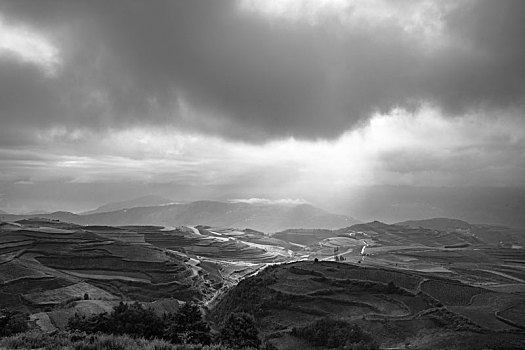 东川红土地的光,景,人