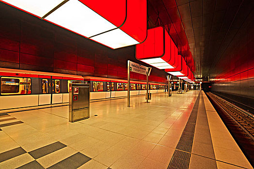 地铁站,新,汉堡市