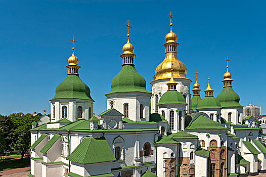 索菲亚,大教堂,基辅,乌克兰,欧洲