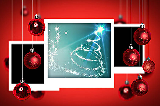 合成效果,图像,圣诞树,螺旋,亮光,圣诞节,照片