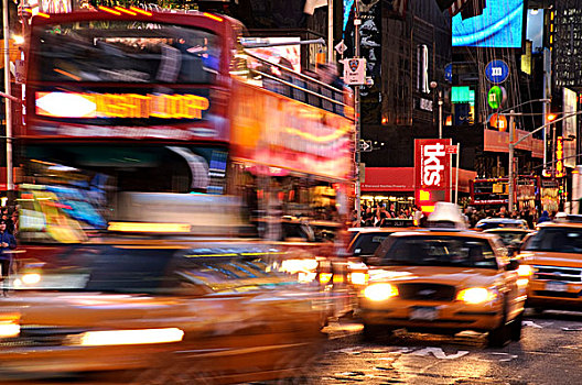 时代广场,42街,交通,纽约,美国
