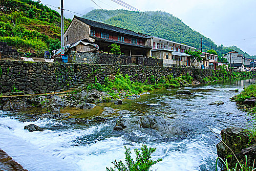 小溪,古桥,万年桥,山水,古村