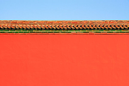 北京故宫的城墙