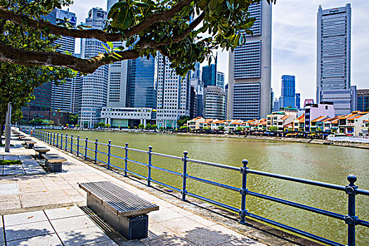 新加坡河畔风光