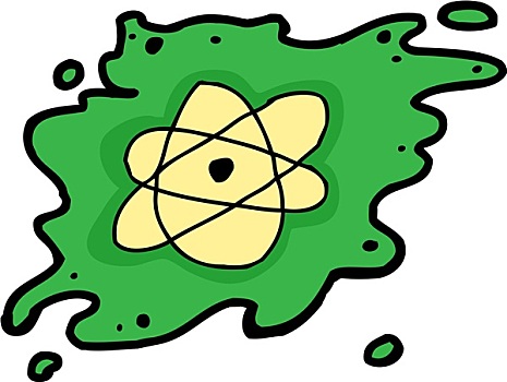 原子,象征,绿色