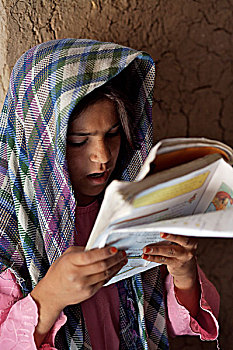 阿富汗,女孩,课本,清真寺,学校,乡村,近郊,城市,赫拉特,男孩