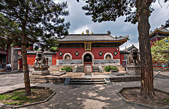 山西忻州市五台山罗睺寺寺院天王殿