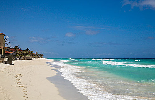 热带沙滩,瓦拉德罗,马坦萨斯,古巴