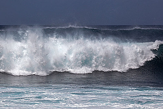 波浪,飞溅,岛屿,法亚尔,亚速尔群岛,葡萄牙,欧洲
