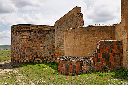 城墙,亚美尼亚,丝绸,路线,东安纳托利亚地区,安纳托利亚,土耳其,亚洲