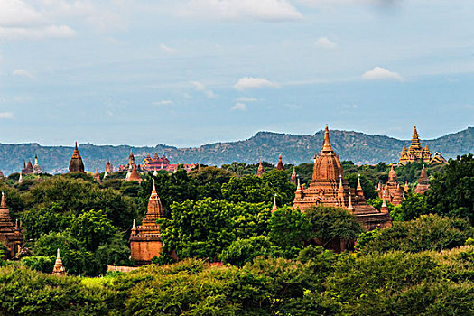 古老,庙宇,塔,蒲甘,曼德勒,区域,缅甸,大幅,尺寸