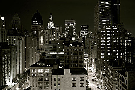 下曼哈顿,夜晚