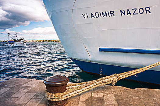 大,船,码头,达尔马提亚海岸,克罗地亚,大幅,尺寸